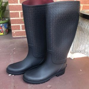 Tommy Hilfiger Knee High Rubber Rain Boots